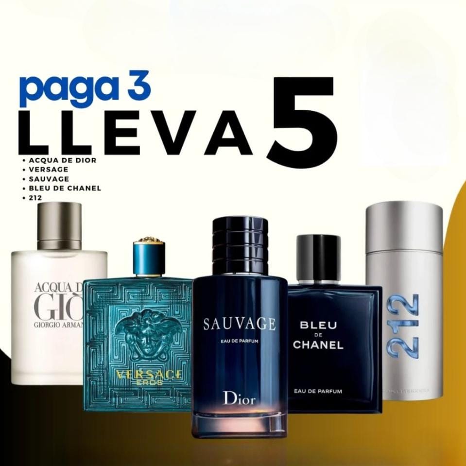 Combo 5 Perfumes  100 ML